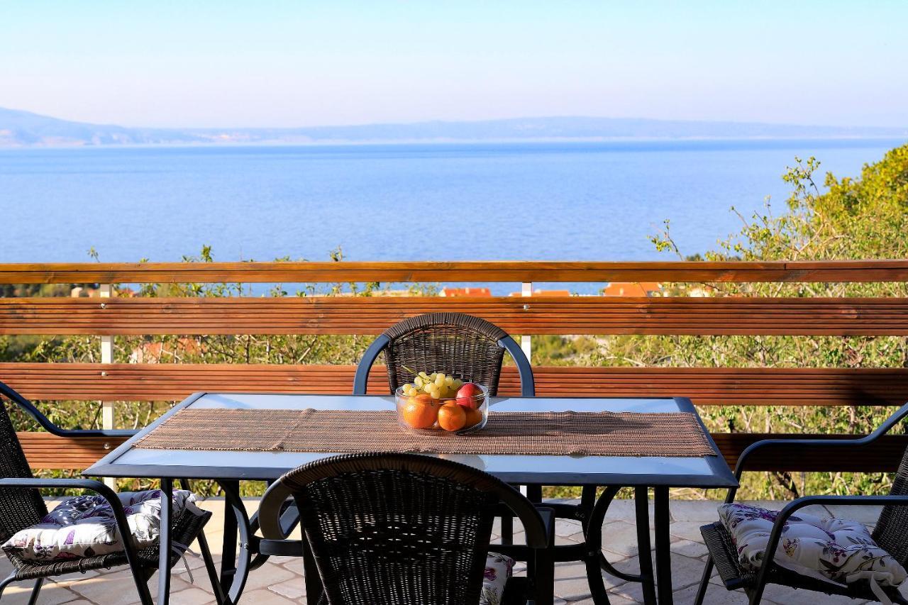 Apartment Vincent With Beautiful Sea View Terrace Klenovica Exteriör bild